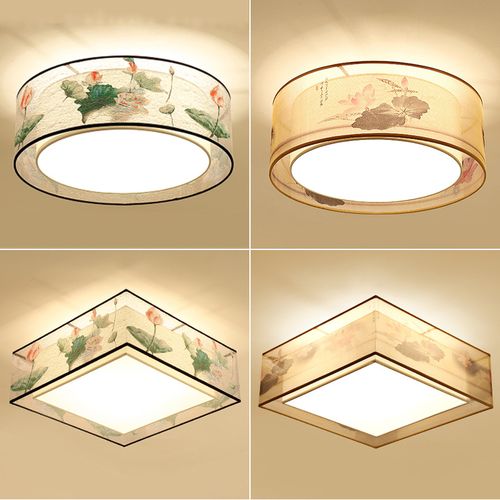 新中式吸顶灯现代客厅灯led圆形简约创意书房卧室餐厅中式灯具